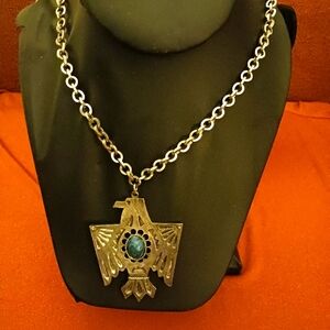 Native vintage silver necklace